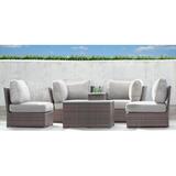 Rosecliff Heights Winsford Fully Assembled 4 - Person Seating Group w/ Cushions |All-weather wicker sectional | Outdoor Furniture | Wayfair