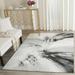 Gray/White 108 x 0.51 in Indoor Area Rug - Wrought Studio™ Acord Abstract Gray Area Rug | 108 W x 0.51 D in | Wayfair