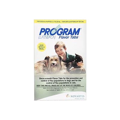 Program Flavour Tabs For Dogs 14.8 - 44lbs (Brown) 12 Tablet