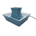 PetSafe Drinkwell Keramik Trinkbrunnen Pagoda blau, 2 Liter, BPA frei, organischer Filter, leise, rutschfest, Katzen + Hunde