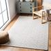 Gray/White 96 x 0.35 in Indoor Area Rug - Gracie Oaks Luzerne Hand-Woven Cotton Silver/Ivory Area Rug Cotton | 96 W x 0.35 D in | Wayfair