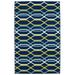 Blue 42 x 0.13 in Indoor Area Rug - Ebern Designs Dolton Geometric Area Rug Wool | 42 W x 0.13 D in | Wayfair EBND7632 41112312