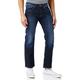 Pepe Jeans Men's Kingston Zip Jeans, Blue (11oz Streaky Stretch Dk), 36W 34L UK