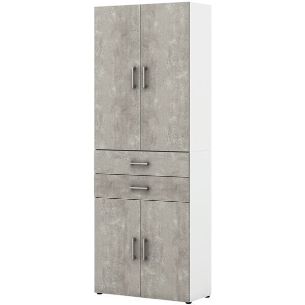 röhr Aktenschrank mit Schubkästen »Direct Office 2« 80 cm breit 6 OH weiß, 80x212.5x33.5 cm