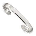 925 Sterling Silver Solid Engravable Closed back Polished back 6.5mm Cuff Stackable Bangle Bracelet Jewelry Gifts for Women