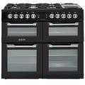 Leisure Cuisinemaster CS100F520 Freestanding Gas Cooker A Black – Ovens and Cookers (Stove, Black, Rotary, Front, Gas Stove, Medium)