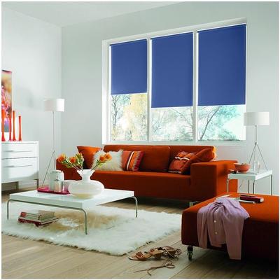 Büscher Sunlines Seitenzug-Rollo mit Verdunkelung - 1020x2400 mm blau, 102x240 cm