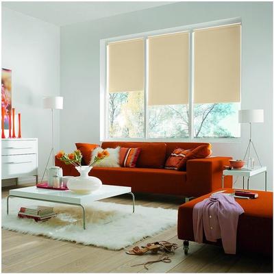Büscher Sunlines Seitenzug-Rollo mit Verdunkelung - 1220x1800 mm gelb, 122x180 cm