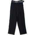 Only Global McDonald Boys School Trouser with Belt Black 4XL Pk3