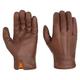 Stetson Soft Nappa Leather Gloves Men - full-fingered men´s with lining Autumn-Winter - 8 1/2 HS brown