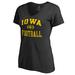 Women's Fanatics Branded Black Iowa Hawkeyes First Sprint V-Neck T-Shirt