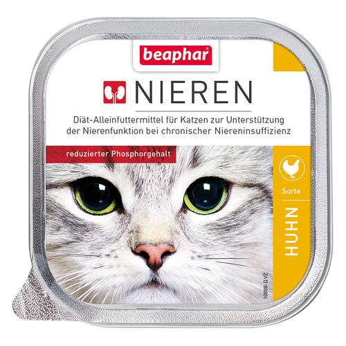 24x100g Nieren-Diät Huhn beaphar Katzenfutter nass