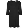 VERO MODA Damen vmglory vipe aura 3/4 dress noos Kleid, Schwarz, XL EU