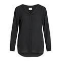 Vila Clothes Damen VILUCY L/S Shirt - NOOS Bluse,per Pack Schwarz (Black Black),38 (Herstellergröße:M)