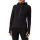 Urban Classics TB1728 Ladies Polar Fleece Zip Hoodie - Damen Outdoor Fleecejacke einfarbig mit Kapuze und verlängertem Rückenteil - black, Größe S