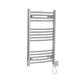 Warmehaus 150W Electric Heated Towel Rail Radiator Warmer - 800 x 500mm Bathroom Ladder Radiator Chrome Curved Towel Warmer