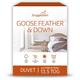 Snuggledown Goose Feather & Down 13.5 Tog Super King Duvet - 4.5 Tog Cool Summer Plus 9 Tog All Seasons 3 in 1 Combination Quilt - Soft Cotton Cover, Hypoallergenic, Easy care, Size (260cm x 220cm)