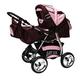 Lux4Kids pram set, baby carriage, baby carrier, car seat, changing bag, mattress, buggy, optional accessories, 3-in-1 or 2-in-1 set, made in EU