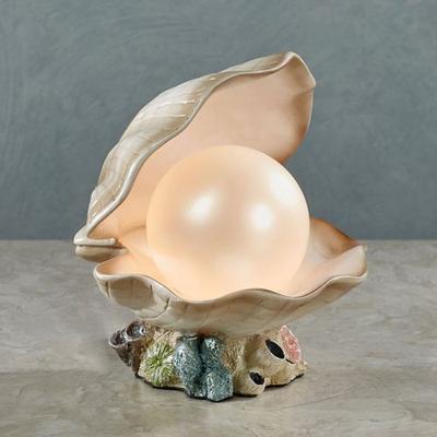 Clamshell Accent Lamp Ivory , Ivory
