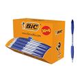 BIC 920286 Kugelschreiber Atlantis Classic, in Blau, Strichstärke 0,4 mm, nachfüllbar, 36er Pack, Ideal für das Büro, das Home Office oder die Schule