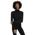 FALKE Women's Wool Tech. Base Layer Top, Thermal, Black (Black 3000), S (1 Piece)