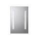 Croydex Malham Bathroom Mirror with LED Lights, Battery Operated Bathroom LED Mirror, 30x45cm, Wall-Mounted LED Mirror Bathroom, Requires 8 x AA Batteries, All Fixings Included