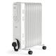 VonHaus Oil Filled Radiator 9 Fin – Oil Heater Portable Electric Free Standing 2000W for Home, Office, Any Room – Adjustable Thermostat, 3 Heat Settings, 4x Wheels, 1.5m Power Cable – 2 Year Warranty