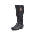 Rieker Women Boots 93157, Ladies Winter Boots,Water Repellent,riekerTEX,Lined,Waterproof,Winter Boots,Long-Shaft Boots,Black (Schwarz / 00),39 EU / 6 UK