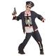 "ZOMBIE POLICE OFFICER" (coat withshirt, pants, hat) - (140 cm / 8-10 Years)