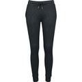 Urban Classics TB1719 Damen Sporthose Ladies Space Dye Terry Jogpants, Mehrfarbig (Black/White 50), W26/L32(Herstellergröße: XS)