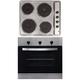 SIA 60cm Stainless Steel Single Electric True Fan Oven & 4 Zone Electric Hob