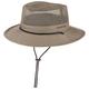 Stetson Takani Safari Hat Women/Men - Hat Made of Cotton - Fabric hat with Factor 30 UV Protection - Sun hat with a Chin Strap - Crushable mesh Insert - Beige S (54-55 cm)