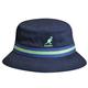 Kangol Stripe Lahinch Bucket Hat, Blue (Navy), Large