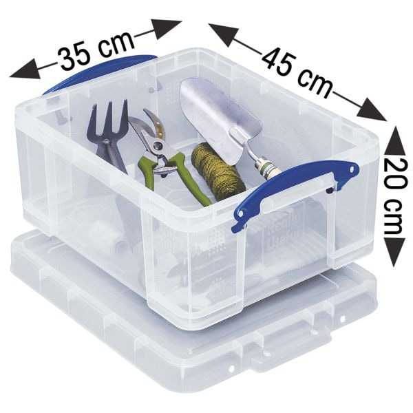 Really Useful Box Ablagebox 21 Liter transparent, 45x20x35 cm Image