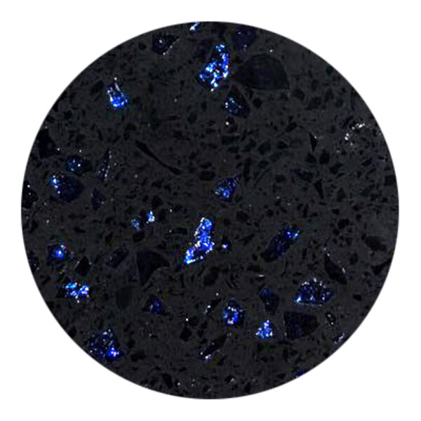 Art Marble Furniture Q409 36" Round Blue Galaxy Quartz Tabletop