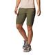 Columbia Women's Saturday Trail Long Short- 14x10- British Tan athletic shorts, Stone Green, 14 UK