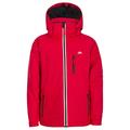 Trespass Cornell II, Red, 3/4, Warm Padded Waterproof Winter Jacket with Removable Hood Kids Unisex, Age 3-4, Red