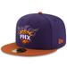 Men's New Era Purple/Orange Phoenix Suns Official Team Color 2Tone 59FIFTY Fitted Hat