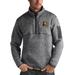 "Men's Antigua Heathered Black Indiana Pacers Fortune 1/2-Zip Pullover Jacket"
