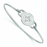 Women's Winnipeg Jets Sterling Silver Small Wire Bangle Bracelet