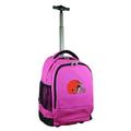 Pink Cleveland Browns 19'' Premium Wheeled Backpack