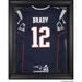 New England Patriots Super Bowl LI Champions Black Framed Jersey Logo Display Case