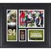 Cameron Jordan New Orleans Saints Framed 15" x 17" Player Collage with a Piece of Game-Used Football