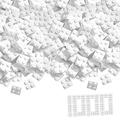 Simba 104114119 - Blox, 1000 weiße Bausteine für Kinder ab 3 Jahren, 4er Steine, im Karton, vollkompatibel mit vielen anderen Herstellern