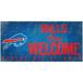 Buffalo Bills 6" x 12" Fans Welcome Sign