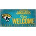 Jacksonville Jaguars 6" x 12" Fans Welcome Sign