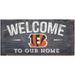 Cincinnati Bengals 6" x 12" Welcome To Our Home Sign