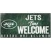 New York Jets 6" x 12" Fans Welcome Sign