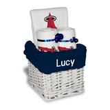 White Los Angeles Angels Personalized Small Gift Basket