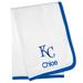 White Kansas City Royals Personalized Baby Blanket